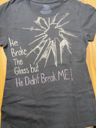 "He broke the glass but he didn't break me!"